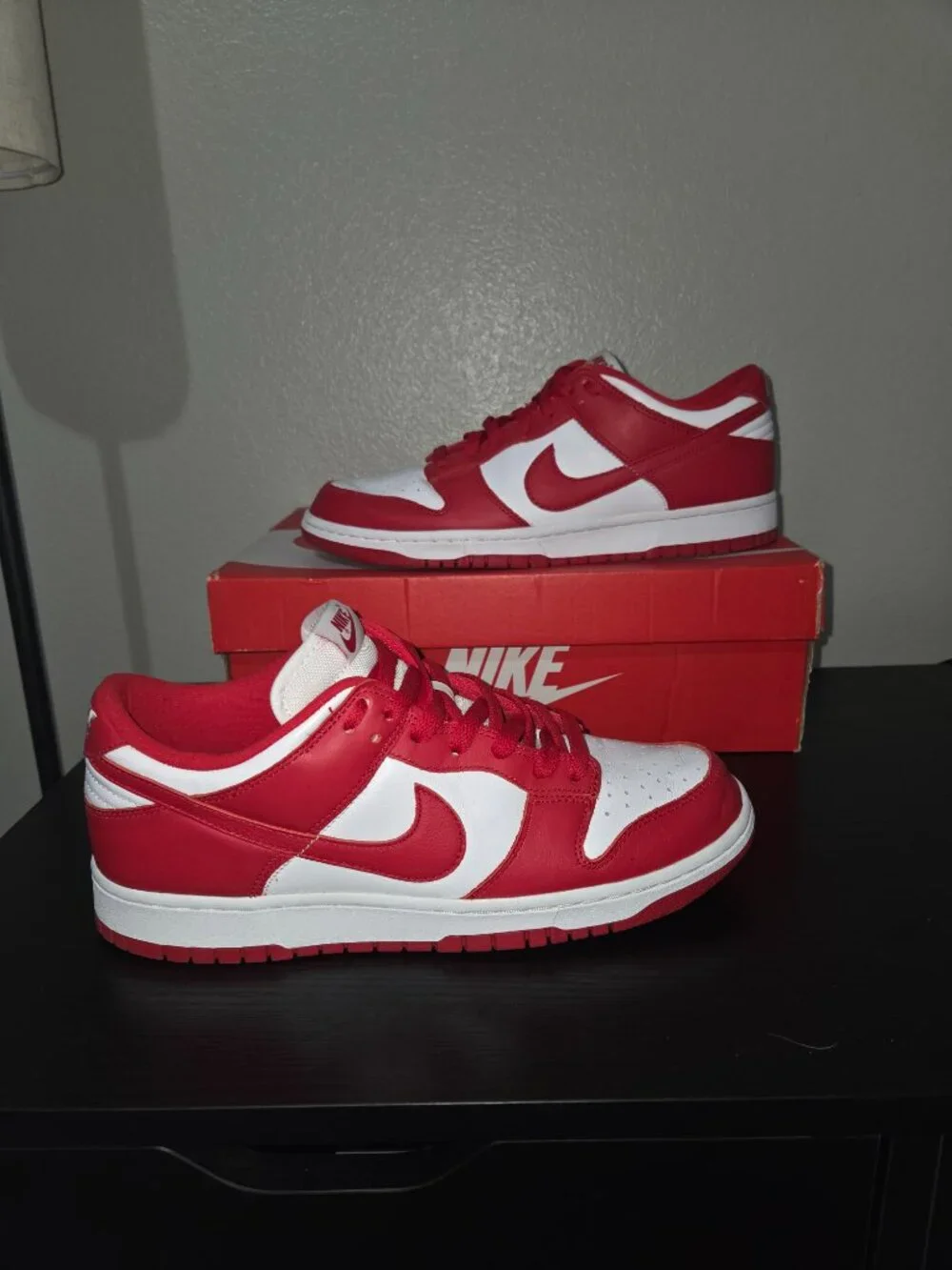 Nike Dunk Low SP St Johns University Red White Size 9.5